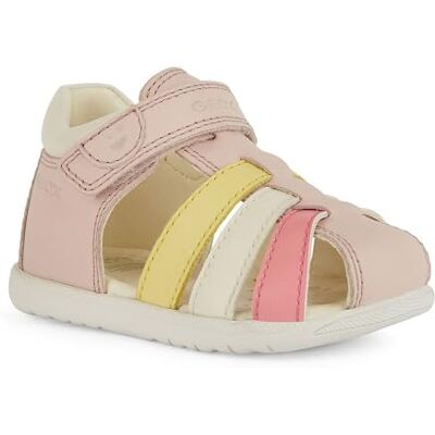Geox Baby-flicka B MACCHIA Gir Sandal, LT Rose/flerfärgad, 22 EU Geox Baby-flicka B MACCHIA Gir Sandal, LT Rose/flerfärgad, 22 EU