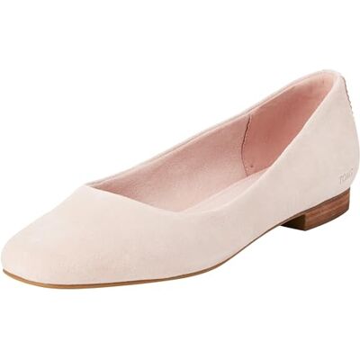 TOMS Briella balettplatta för kvinnor, Balett rosa mocka, 36 EU TOMS Briella balettplatta för kvinnor, Balett rosa mocka, 36 EU