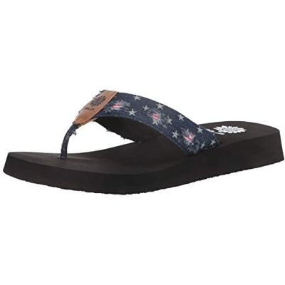 Yellow Box Dam fyrverkerier platt sandal, Marinblått Xsp 39 EU Yellow Box Dam fyrverkerier platt sandal, Marinblått Xsp 39 EU