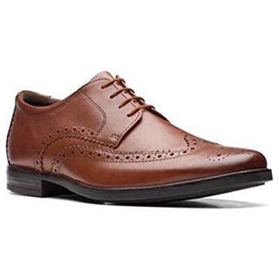 Clarks Howard Wing, Brogue för män, Mörk solbränna, 42.5 EU Clarks Howard Wing, Brogue för män, Mörk solbränna, 42.5 EU