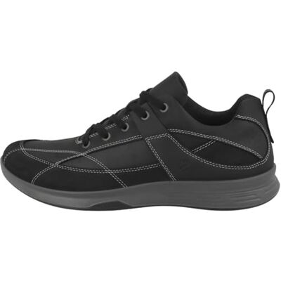 ECCO mäns Exceed Walking sneakers, Svart/Svart, 9.5 UK ECCO mäns Exceed Walking sneakers, Svart/Svart, 9.5 UK