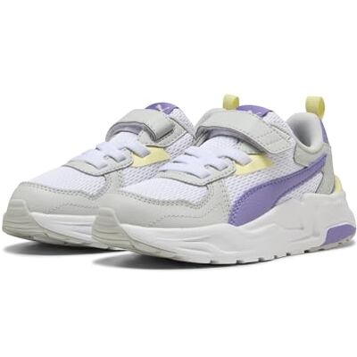 PUMA Unisex barn Trinity Lite Ac+ Ps Sneaker, Vit Lavendel Alert Glacial Grå, 31.5 EU PUMA Unisex barn Trinity Lite Ac+ Ps Sneaker, Vit Lavendel Alert Glacial Grå, 31.5 EU