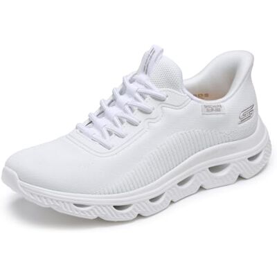 Skechers Glide Step Arc Waves slip-in-sneakers för kvinnor, Vit överflödig trädgård, 41 EU Skechers Glide Step Arc Waves slip-in-sneakers för kvinnor, Vit överflödig trädgård, 41 EU