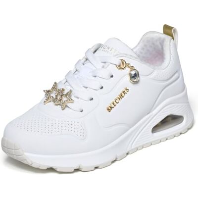 Skechers flickor Uno Gen1Känga Avslappnad, luftkylt minnesskum, Skech-Air Synlig airbag-mellansula, snörsko Skechers flickor Uno Gen1Känga Avslappnad, luftkylt minnesskum, Skech-Air Synlig airbag-mellansula, snörsko
