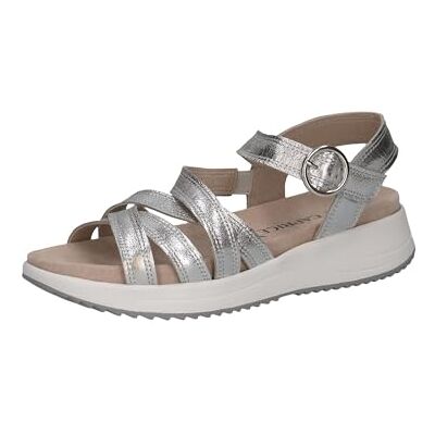 CAPRICE dam 9-28705-44 platta sandaler, silver METAL, 39 EU, Silvermetall, 39 EU CAPRICE dam 9-28705-44 platta sandaler, silver METAL, 39 EU, Silvermetall, 39 EU
