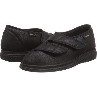 Fischer Markenschuh Fischer Unisex Ortho platta tofflor, Svart svart 222, 44 EU X-bred Fischer Markenschuh Fischer Unisex Ortho platta tofflor, Svart svart 222, 44 EU X-bred