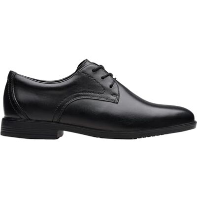 Clarks Jonwin Step Y Childrens Black Leather, 5 Clarks Jonwin Step Y Childrens Black Leather, 5