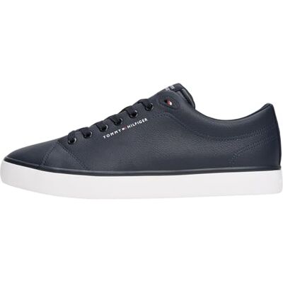 Tommy Hilfiger herr Core låg-topp läder vulkaniserade träningsskor, Blå ökenhimmel, 44 EU Tommy Hilfiger herr Core låg-topp läder vulkaniserade träningsskor, Blå ökenhimmel, 44 EU