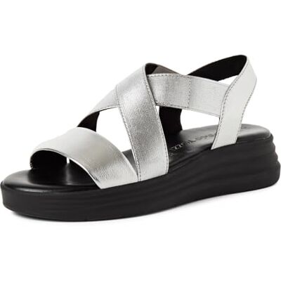 MARCO TOZZI Dam sandal 2-28774-46, silver, 39 EU MARCO TOZZI Dam sandal 2-28774-46, silver, 39 EU