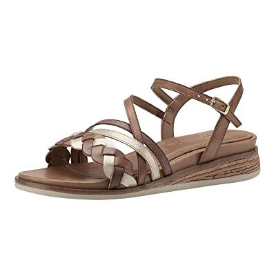 Tamaris dam 1-1-28250-20 sandal, Cognackam, 37 EU Tamaris dam 1-1-28250-20 sandal, Cognackam, 37 EU