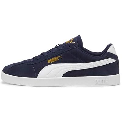 PUMA unisex vuxen Club Ii Sneaker, Navy vit guld, 37.5 EU PUMA unisex vuxen Club Ii Sneaker, Navy vit guld, 37.5 EU
