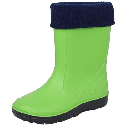 Beck Unisex barn enkla slip-on-stövlar, Grön äpple 09 20 EU Beck Unisex barn enkla slip-on-stövlar, Grön äpple 09 20 EU