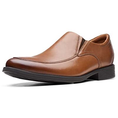 Clarks Whiddon Step loafer för män, Dark Tan Leather 43 EU Clarks Whiddon Step loafer för män, Dark Tan Leather 43 EU