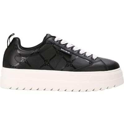 HUGO Dam Lyssa_Tenn_pupntfly Sneaker, Svart, 10 UK HUGO Dam Lyssa_Tenn_pupntfly Sneaker, Svart, 10 UK