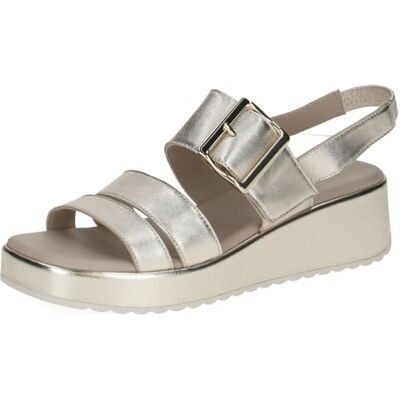 CAPRICE Damer 9-28300-46 platta sandaler, Lt Gold Metal, 36 EU CAPRICE Damer 9-28300-46 platta sandaler, Lt Gold Metal, 36 EU
