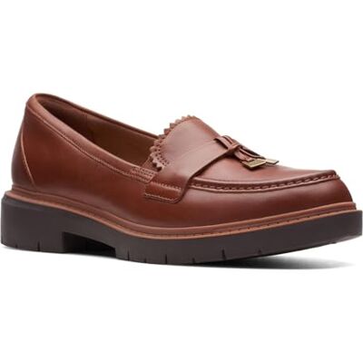 Clarks Women's Westlynn Bella Loafer, Tan Leather, 11 Wide Clarks Women's Westlynn Bella Loafer, Tan Leather, 11 Wide