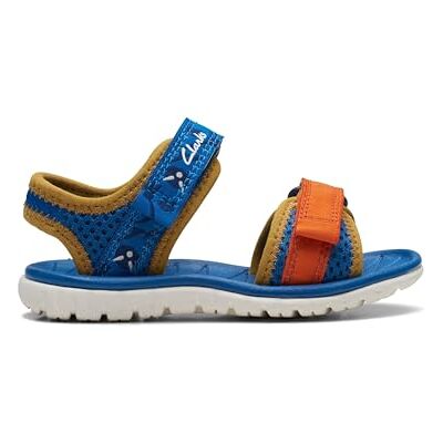 Clarks Flickor Surfing Tide T Sandal, blå, 22.5 EU Clarks Flickor Surfing Tide T Sandal, blå, 22.5 EU