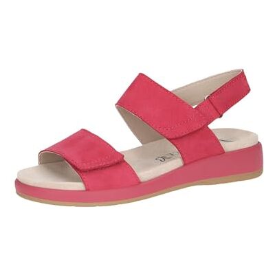 CAPRICE Damer 9-28207-44 platta sandaler, Rosa nubuc, 42 EU CAPRICE Damer 9-28207-44 platta sandaler, Rosa nubuc, 42 EU
