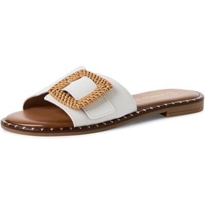 MARCO TOZZI Damer 2–27192-44 sandal, Vit, 39 EU MARCO TOZZI Damer 2–27192-44 sandal, Vit, 39 EU