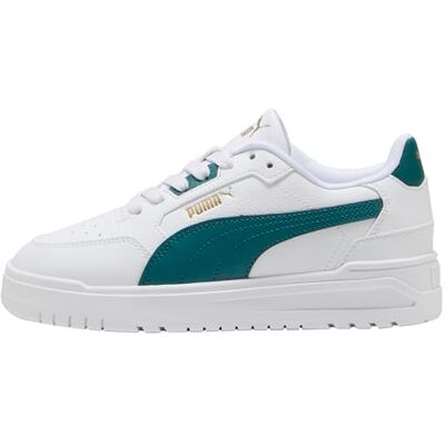 PUMA Shuffle Downtown LO JR sneakers, Vit-Emerald ICE Gold, 5 UK, vit smaragd Ice guld, 5 UK PUMA Shuffle Downtown LO JR sneakers, Vit-Emerald ICE Gold, 5 UK, vit smaragd Ice guld, 5 UK