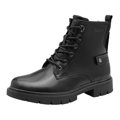 Tamaris dam komfort spets boot platt halvlång stövel, svart, 36 EU, svart, 36 EU Tamaris dam komfort spets boot platt halvlång stövel, svart, 36 EU, svart, 36 EU
