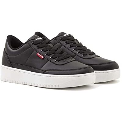 Levi's Dam New Union 2.0 Sneakers, Vanlig svart, 41 EU Levi's Dam New Union 2.0 Sneakers, Vanlig svart, 41 EU