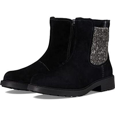Clarks Maye Step modestövel för kvinnor, Svart mocka, 41.5 EU Clarks Maye Step modestövel för kvinnor, Svart mocka, 41.5 EU