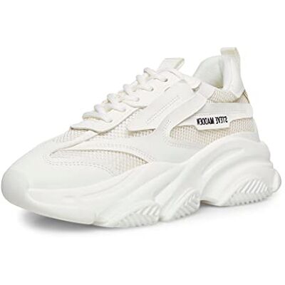 Steve Madden Women's Possession-sneakers, Vit överflödig trädgård, 39 EU Steve Madden Women's Possession-sneakers, Vit överflödig trädgård, 39 EU