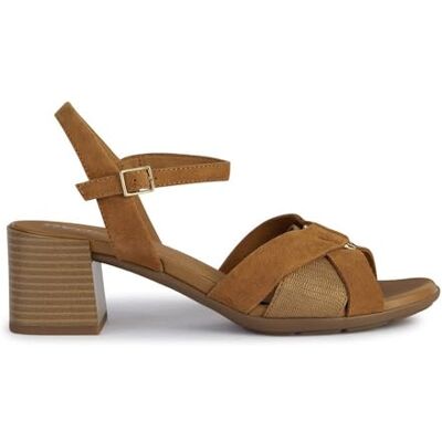Geox Damer D New MarYKARMEN B Heeled Sandal, konjak, 39 EU, konjak, 39 EU Geox Damer D New MarYKARMEN B Heeled Sandal, konjak, 39 EU, konjak, 39 EU