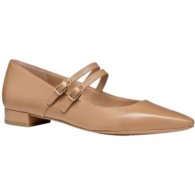 Geox Dam Giselda15 C platta ballerinor, Beige färg, 39 EU Geox Dam Giselda15 C platta ballerinor, Beige färg, 39 EU