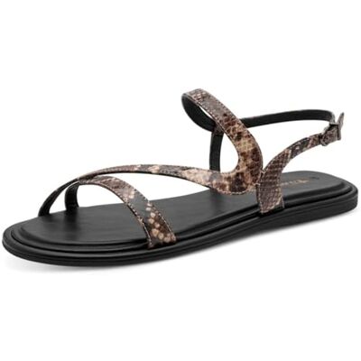 Tamaris dam dam 1-28124-46 platt sandal brun orm, 7,5 UK Tamaris dam dam 1-28124-46 platt sandal brun orm, 7,5 UK
