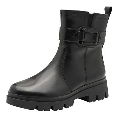 Tamaris dam komfort boot platt halvlång stövel, svart Nappa, 38 EU, Svart nappa, 38 EU Tamaris dam komfort boot platt halvlång stövel, svart Nappa, 38 EU, Svart nappa, 38 EU