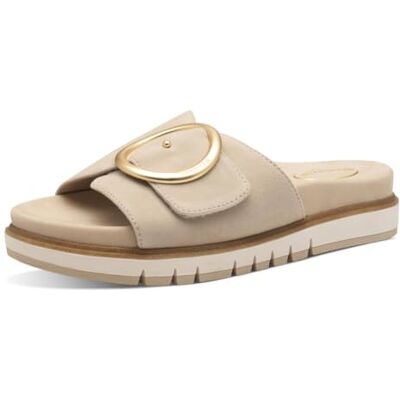 Tamaris COMFORT Damsandaletter av läder eleganta, Beige, 41 EU Tamaris COMFORT Damsandaletter av läder eleganta, Beige, 41 EU