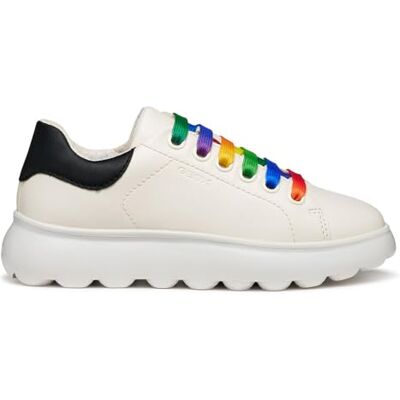 Geox J PUFFYPOP Girl sneakers, vit/flerfärgad, 34 EU, Vit flerfärgad, 34 EU Geox J PUFFYPOP Girl sneakers, vit/flerfärgad, 34 EU, Vit flerfärgad, 34 EU