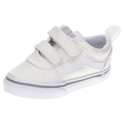 Vans Ward V, unisex-sneakers – barn och tonåringar, Spring Glitter White, 18 EU Vans Ward V, unisex-sneakers – barn och tonåringar, Spring Glitter White, 18 EU