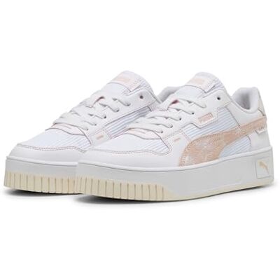 PUMA kvinnors Carina Street LUX handgjorda blommor sneakers, vit rosenkvarts, 3.5 UK, vit rosenkvarts, 36 EU PUMA kvinnors Carina Street LUX handgjorda blommor sneakers, vit rosenkvarts, 3.5 UK, vit rosenkvarts, 36 EU