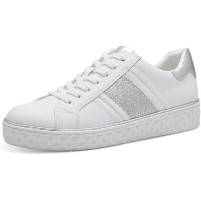 MARCO TOZZI Kvinnors Feel Me fotbädd, utbytbar fotbädd, mjukt foder, vegan, 2–23780-42 sneakers, Vit, 41 EU MARCO TOZZI Kvinnors Feel Me fotbädd, utbytbar fotbädd, mjukt foder, vegan, 2–23780-42 sneakers, Vit, 41 EU