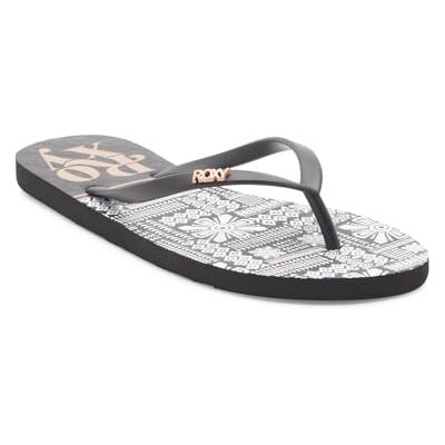 Roxy dam Viva Stamp Ii sandal, Armor White Black, 38 EU Roxy dam Viva Stamp Ii sandal, Armor White Black, 38 EU