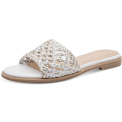 MARCO TOZZI Pantolette 2-27117-44, damtofflor, vit, 40 EU MARCO TOZZI Pantolette 2-27117-44, damtofflor, vit, 40 EU
