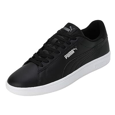 PUMA Smash 3.0 L unisex vuxen Sneaker , Black- Black- White, 44 EU PUMA Smash 3.0 L unisex vuxen Sneaker , Black- Black- White, 44 EU
