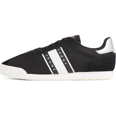 Tommy Jeans dam TJW lågprofil löpare EN0EN02706 sneakers, svart, 7 UK, Svart, 41 EU Tommy Jeans dam TJW lågprofil löpare EN0EN02706 sneakers, svart, 7 UK, Svart, 41 EU