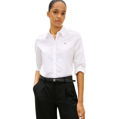 Tommy Hilfiger damtröja, Vit (Th Optic White), 64 Tommy Hilfiger damtröja, Vit (Th Optic White), 64
