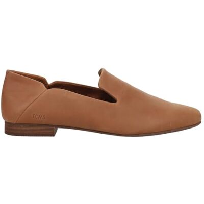TOMS dam Lara Loafer platt, brunt sockerläder, 45 EU, Brunt sockerläder, 43.5 EU TOMS dam Lara Loafer platt, brunt sockerläder, 45 EU, Brunt sockerläder, 43.5 EU