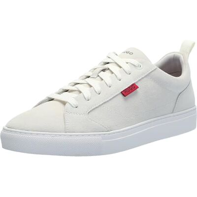 HUGO Essential Cupsole för män mocka lågtopp sneaker, Naturlig havre, 44.5 EU HUGO Essential Cupsole för män mocka lågtopp sneaker, Naturlig havre, 44.5 EU