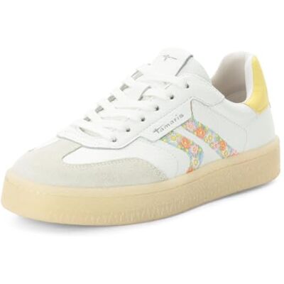 Tamaris Damsneakers, låg platt, vit (White Comb), 38 Tamaris Damsneakers, låg platt, vit (White Comb), 38