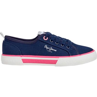 Pepe Jeans Brady Club G Sneak, Blå (marinblå), 2,5 UK Pepe Jeans Brady Club G Sneak, Blå (marinblå), 2,5 UK