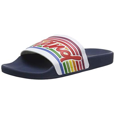 The White Brand Det vita märket dam gammal skola öppen tå sandaler, Blå marinblå marinblå 36 EU The White Brand Det vita märket dam gammal skola öppen tå sandaler, Blå marinblå marinblå 36 EU