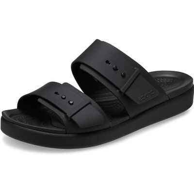 Crocs Brooklyn spänne låg sandal kil dam, svart, 34/35 EU Crocs Brooklyn spänne låg sandal kil dam, svart, 34/35 EU