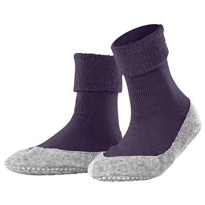 FALKE dam Cosyshoe Toffelsocka halkskyddande noppor på filtsulan bekväm varm med plysch slitstark andningsaktiv klimatanpassande lukt"hämmande ull 1 par FALKE dam Cosyshoe Toffelsocka halkskyddande noppor på filtsulan bekväm varm med plysch slitstark andningsaktiv klimatanpassande lukt"hämmande ull 1 par