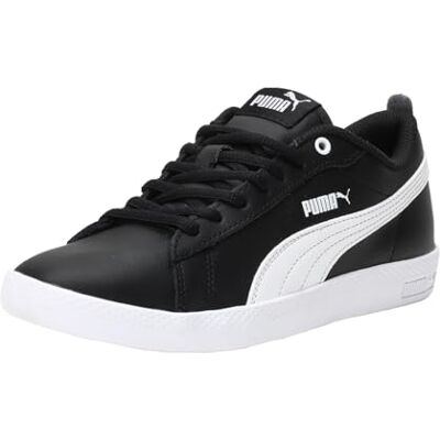 PUMA Smash Wns V2 L dam Sneaker, Svart Vit, 40.5 EU PUMA Smash Wns V2 L dam Sneaker, Svart Vit, 40.5 EU